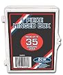 BCW Hinged Box 35 Count - Baseball, Football, Basketball, Hockey, Golf, Single Sports Cards Top Load - Sportcards Card Collecting Supplies