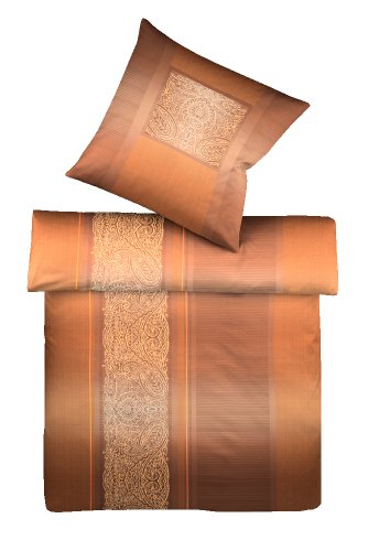 Kaeppel G-009566-87D1-V1DS Bettw&auml;sche 2-teilig Sharif 135 x 200 cm Satin, Farbe: kupfer Preisvergleich