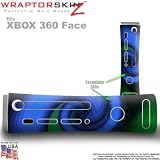 Alecias Swirl 01 Blue Skin by WraptorSkinz TM fits XBOX 360 Factory Faceplates
