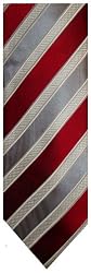 Men's Donald Trump Necktie Neck Tie 100% Silk Red/Silver/Ivory