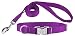 Country Brook Design | Premium Nylon Dog Collar and Leash - Purple - Medium