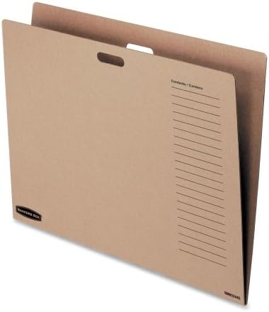 Wholesale CASE of 25 - Fellowes Bankers Box Tan Chart Storage Box Folder-Chart Storage Folders, 29-3/4"x1/8"x22", Kraft