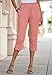 Roamans Women's Plus Size Petite Knit Capris