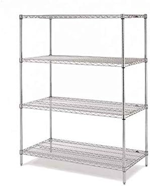 Olympic 14 in. Deep 4-Shelf Starter Unit - Chrome (24 in. W x 54 in. H)