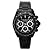 [ダニエルミューラー]DANIEL MULLER 腕時計 BLACK DIAL/SILVER EYES クロノグラフ ブラック×シルバー DM-2027BKS メンズ 【正規輸入品】