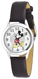 Disney Women's MCK532 Mickey Mouse Moving Hands Brown Strap Watch