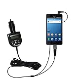 2nd Generation Audio FM Transmitter / Internet Music Adapter plus integrated Car Charger for the Samsung Infuse 4G with Gomadic TipExchange