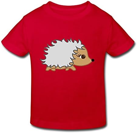 Leapens Little Boys Girls Short Sleeve Cute Cartoon Hedgehog T-Shirt For Toddler Red US Size 2 Toddler