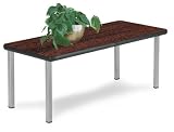 OFM ET2040-MAHOGANY Cocktail Table - 4 Legs - Mahogany