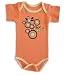 S/S Bodysuit in Melon w/ Birdbath