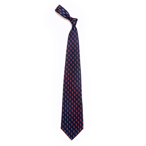 Boston Red Sox MLB Pattern Poly Mens Tie