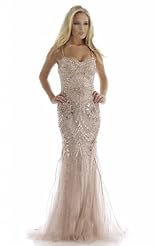  Chiffon/Taffeta/Tulle Mermaid Sequined Crystal Beaded Crystals Lace Applique  Ball Gown Prom Dress/Quinceanera Dress 