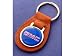 GMC Brown Leather Keychain