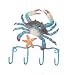Blue CRAB walll HOOKS coat TOWEL Key Rack bathroom HOME DECOR keys