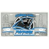 Carolina Panthers Zinc License Plate - NFL Football Fan Shop Sports Team Merchandise
