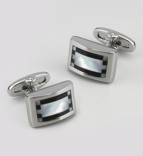 Collezione Rectangle Shell Cufflinks