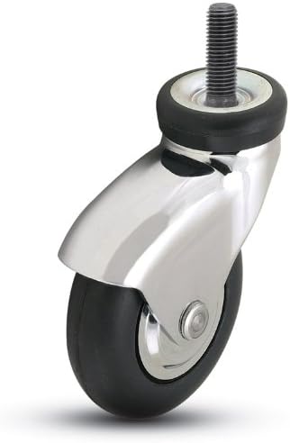 Stem Caster,Swivel,3" Wheel Dia.