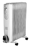 Produkt-Bild: &Ouml;l Radiator, 11 Rippen Heizung, &Ouml;lradiator, 3 Heizstufen 2000 Watt, Standheizung mit Rollen und Thermostat, Wartungsfrei, Energiesparend, NEU + OVP
