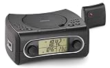 Lenco - CR-3304 - Radio R�veil FM avec Lecteur CD et Capteur de Temp�rature Ext�rieure