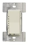 Leviton R01-MDI06-1LI Decora Mural Digital Dimmer 600-Watt 15A 120V Ivory