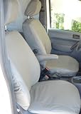 Exact Seat Covers, 2010-2012 Ford Transit Front Bucket Seats Exact Seat Covers, Gray Twill