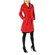 Mossimo&reg; Black Women's Satin Wrap Trench Jacket - Red Moire