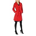 Mossimo&reg; Black Women's Satin Wrap Trench Jacket - Red Moire