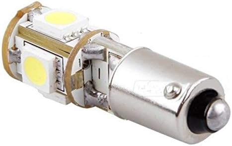 2 BAX9S H6W 5 SMD LED CANBUS Side Parking Light Bulbs - Can Be Used As Side Lights, Parking Light, Interior Lights, Rear Number Plates, Etc