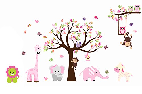 Jungle zoo animal girafee, elephant, lion, zebra and mo…