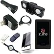 Ultimate Premium Accessory Bundle Combo for Microsoft Zune HD 16GB / 32GB Series MP3 Player: Black Silicone Skin Case Cover, USB 2in1 Data Sync Cable, USB Car Charger, USB Wall / Travel / AC Adapter Charger, 3.5mm Auxillary Retractable Cable, Belt Clip, Armband, Portable Foldable Speaker Dock, and a Screen Protector
