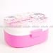 Hello Kitty 2-Tier Bento Lunch Box Spoon Fork Pink