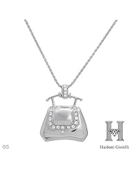 Hasbani Gioielli 0.11 Ctw Diamonds 18K Gold Necklace