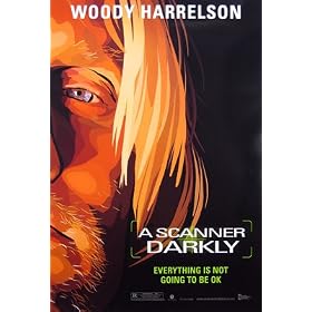A SCANNER DARKLY ORIG WOODY HARRELSON ADV POSTER 27X41