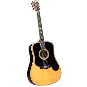 Blueridge BR-1060P Carter Stanley Memorial Guitar with Full-Size Black Pickguard (White Dove Inlay) by 