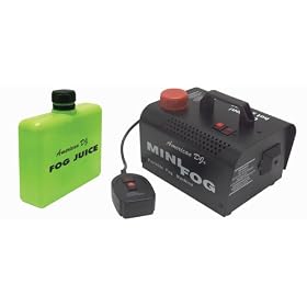 American DJ Mini Fog 400 W Fog Machine With Remote And Pint Of Fog Juice
