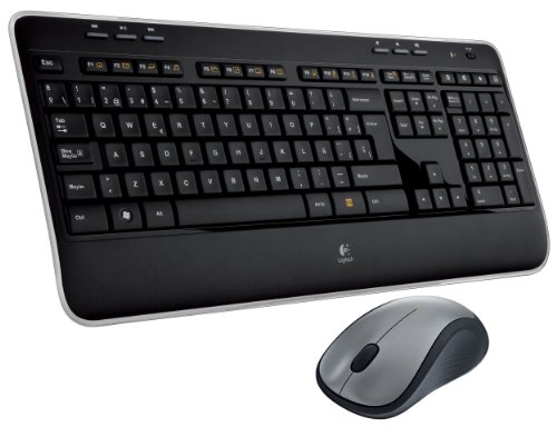 Logitech Wireless Combo Mk520 - Keyboard - Wireless - 2.4 Ghz - Mouse - Usb Wireless Receiver - German Picture