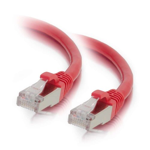 C2G / Cables to Go 00857 Cat6 Snagless Shielded (STP) Network Patch Cable, Red (30 Feet/9.14 Meters)