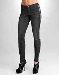 Foil Tux Stripe Skinny Jean - bebe Addiction