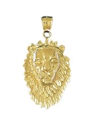 CleverEves 14K Gold Pendant Lion Head 8.5 - Gram(s)