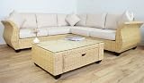 Conservatory furniture CHELSEA WICKER 233cm x 233cm sides Designer Corner Suite