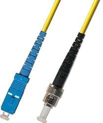 1M Singlemode Simplex Fiber Optic Cable (9/125) - SC to ST