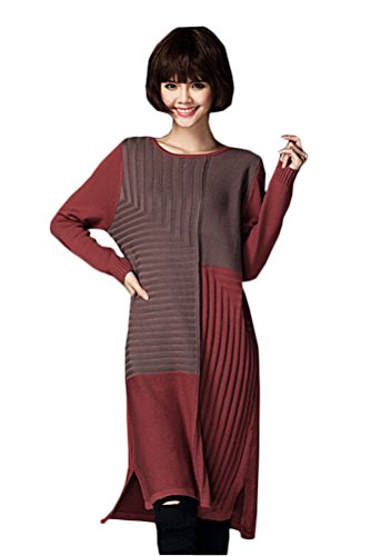 （モダンミス）Mordenmiss 切り替えニットワンピース レデイース セーター