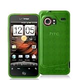 Neon Green TPU Candy Rubber Flexi Skin Case Cover for HTC Droid Incredible  ....