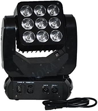 2Pcs/Lot 9*10W 3x3 Pixel Panel RGBW DMX512 Control Led Matrix Beam Moving Head Lights Professional Stage Lighting Equipment DJ Party TV Theatre Studio Rental Disco Night Club Lights