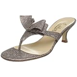 Butter Women's Scarf Mid-Heel Bow Thong - Womens Shoes
