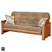Cascade Full Futon with Platinum Pocket Coil Mattress Size: Full, Fabric Color: Channel Island