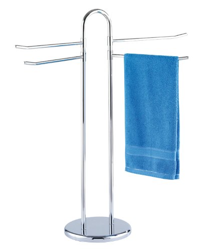 WENKO 15878100 Handtuch- und Kleiderst&auml;nder Luando - 4 bewegliche Arme, Chrom, 18 x 90 x 4 Preisvergleich