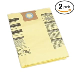Shop-Vac 9067300 15-22-Gallon High-Efficiency Disposable Collection Filter Bag, 2-Pack by Shop-Vac