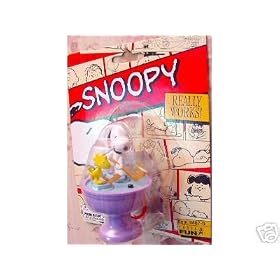 Peanuts SNOOPY and WOODSTOCK ICE HOCKEY Wind-Up KEYCHAIN by BASIC FUN WIND-UPS KEYCHAIN