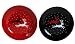 Waechtersbach Reindeer Black and Cherry Rimmed Salad Plates, Set of 4